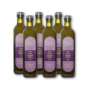 100% Olio extravergine di oliva, Bottiglia da 750ml - Pack6